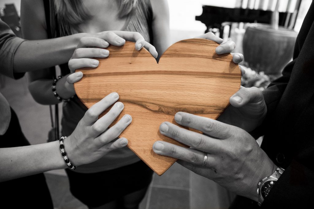 hand on heart